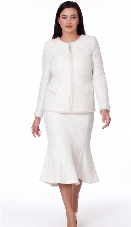 Kayla By Tally Taylor 5396-WHT Church Suit