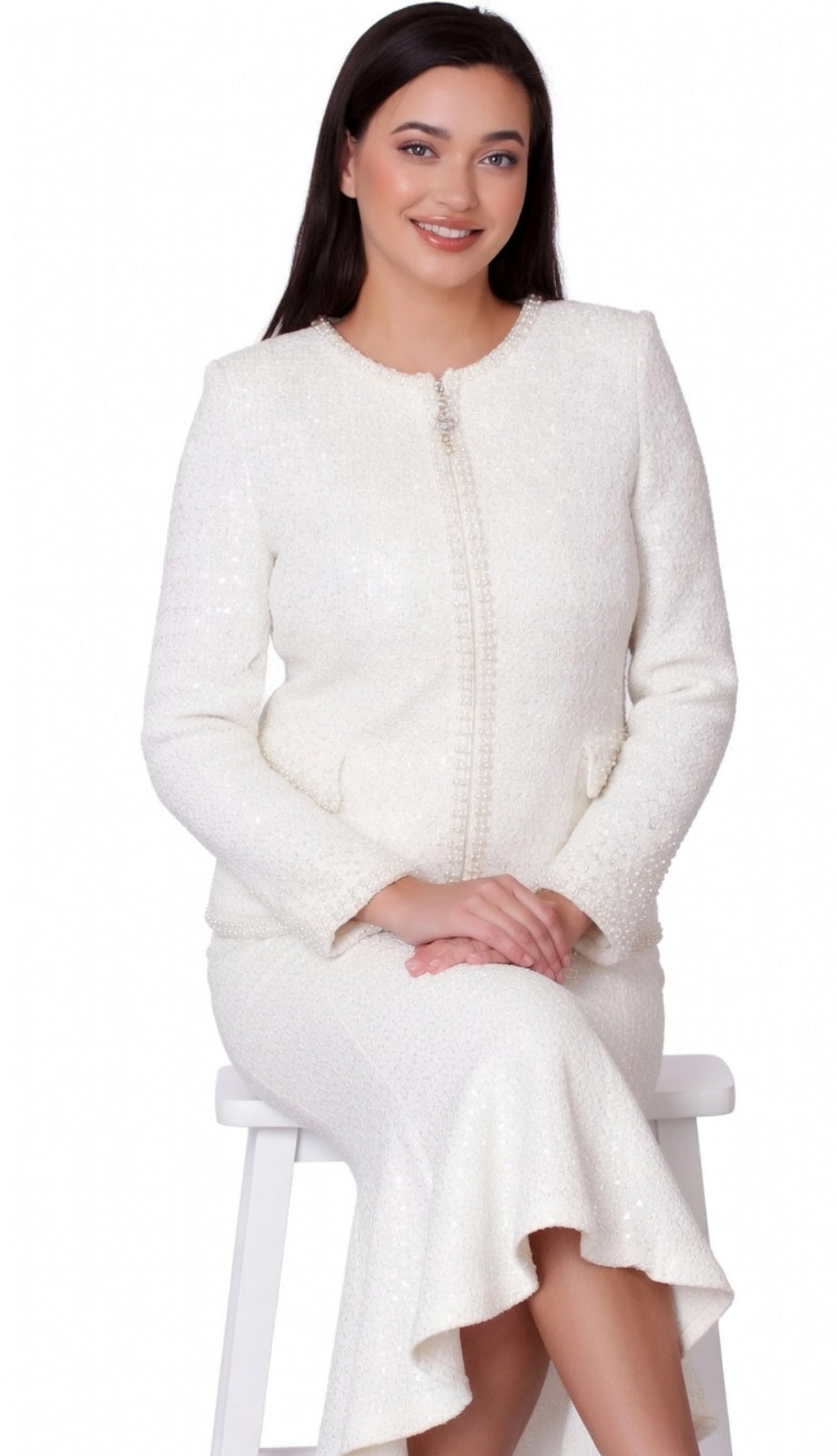 Kayla By Tally Taylor 5396-WHT Church Suit