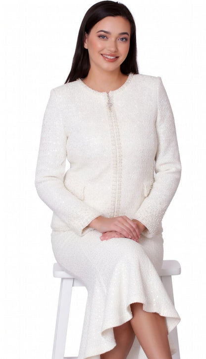 Kayla By Tally Taylor 5396-WHT Church Suit