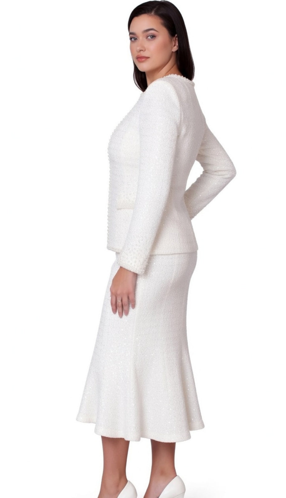 Kayla By Tally Taylor 5396-WHT Church Suit