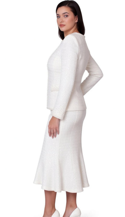 Kayla By Tally Taylor 5396-WHT Church Suit