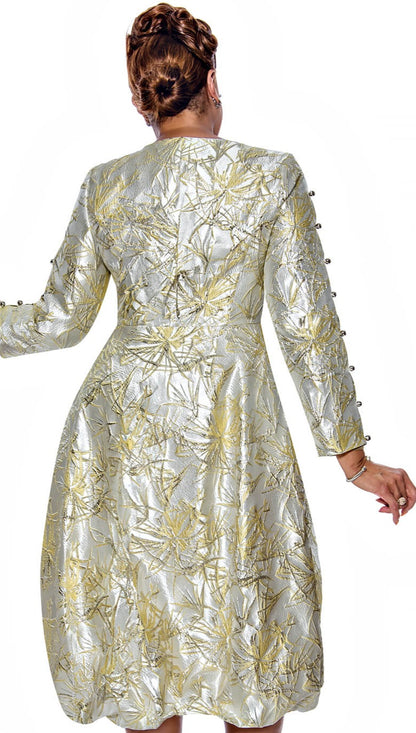 Dorinda Clark Cole 5441-YLW-QS Ladies Church Dress