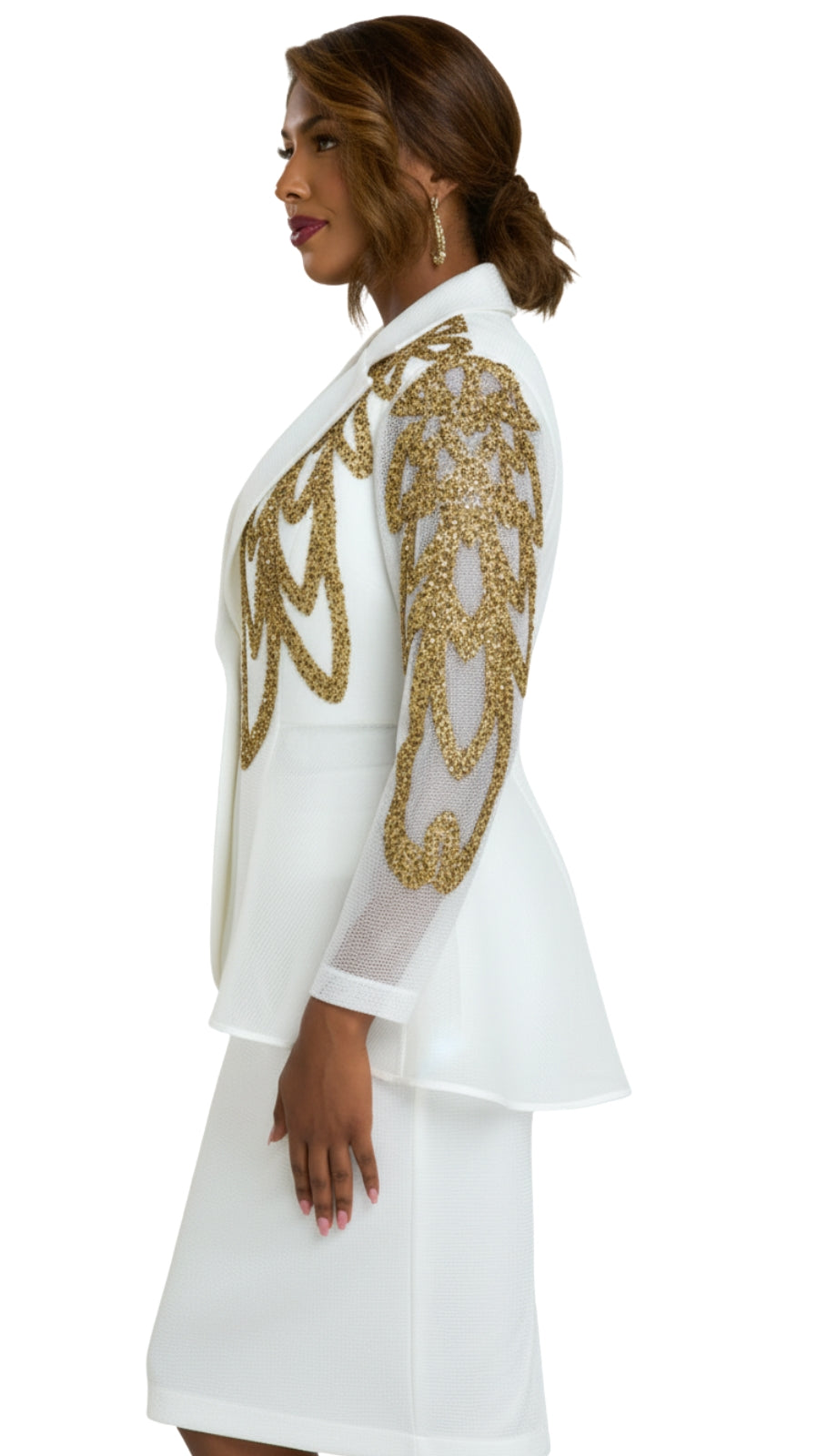 Donna Vinci 5865-WWG-QS Church Suit