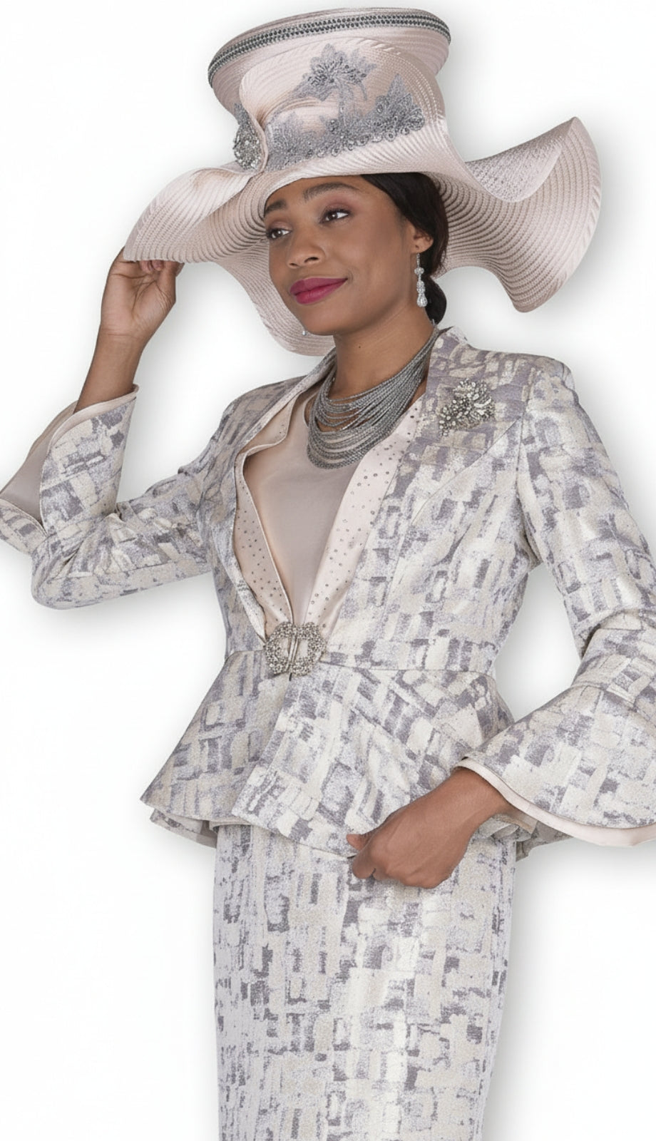 Champagne Italy 5905-MOW Church Church Suit