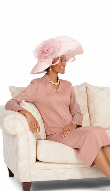 Champagne Italy Knit 5954-QS Church Suit