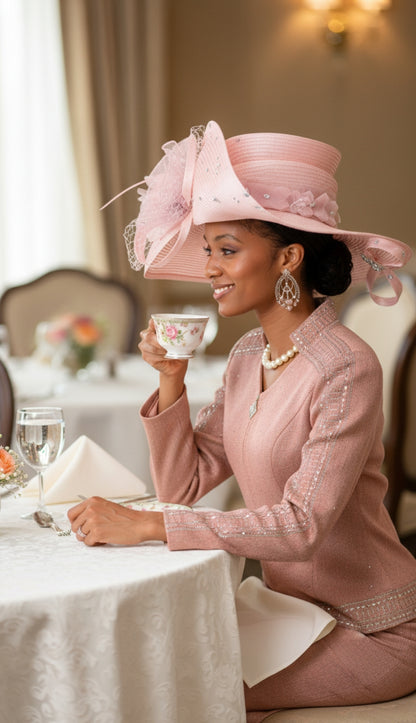 Champagne Italy Knit 5954-QS Church Suit