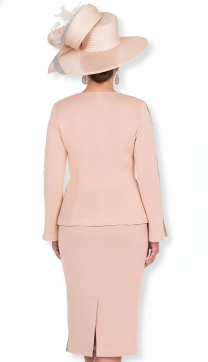 Elite Champagne 5957-PEA Church Suit