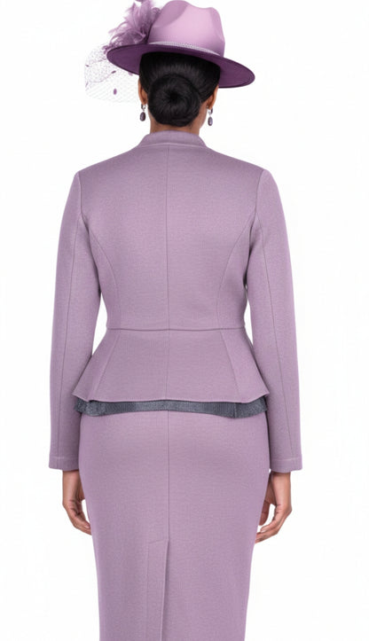 Champagne Italy Knit 5959-LIL-QS Church Suit for Women