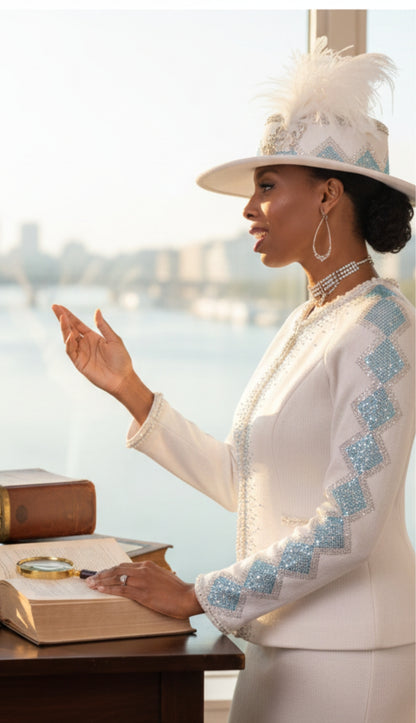 Elite Champagne 5962-OFW Church Suit