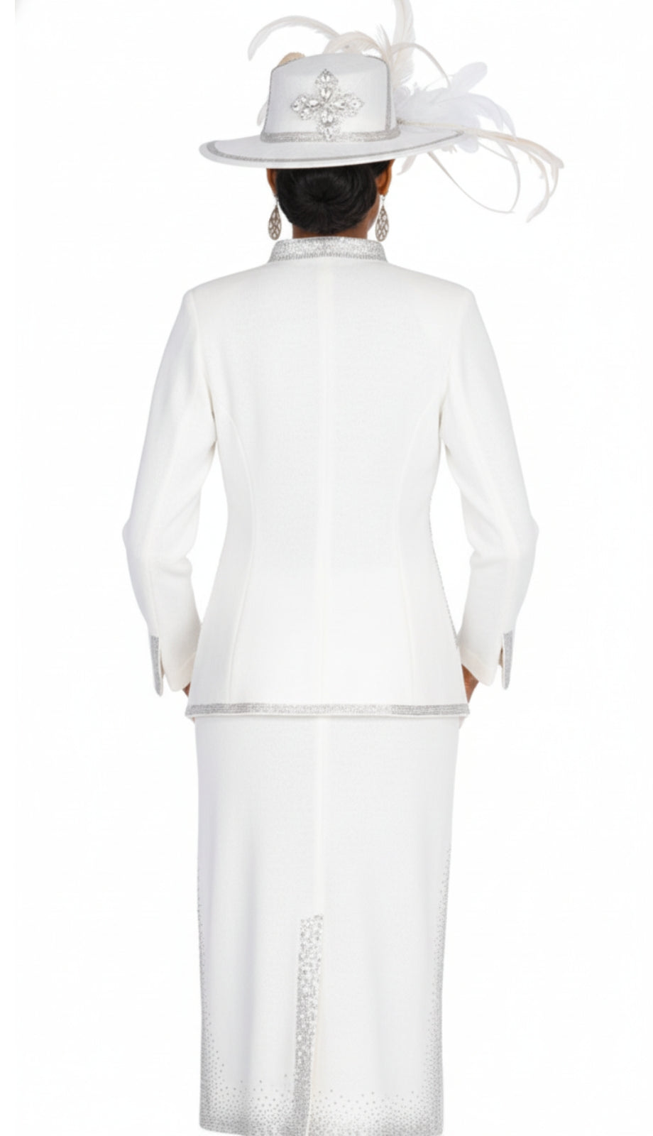 Elite Champagne Knit 5967-OFW-QS Church Suit