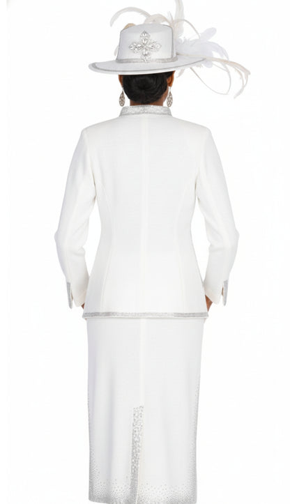 Elite Champagne Knit 5967-OFW-QS Church Suit