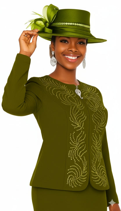Champagne Italy 5969-GRN-IH Church Suit