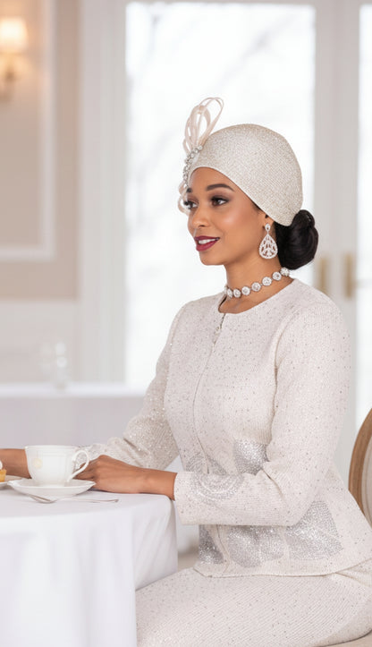 Elite Champagne 5977-OFW Church Suit