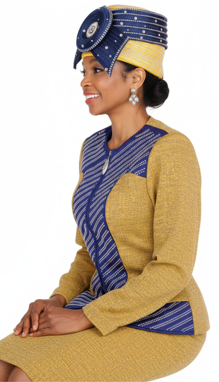 Elite Champagne Knit 5984-QS Church Suit