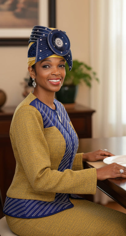 Elite Champagne Knit 5984-QS Church Suit