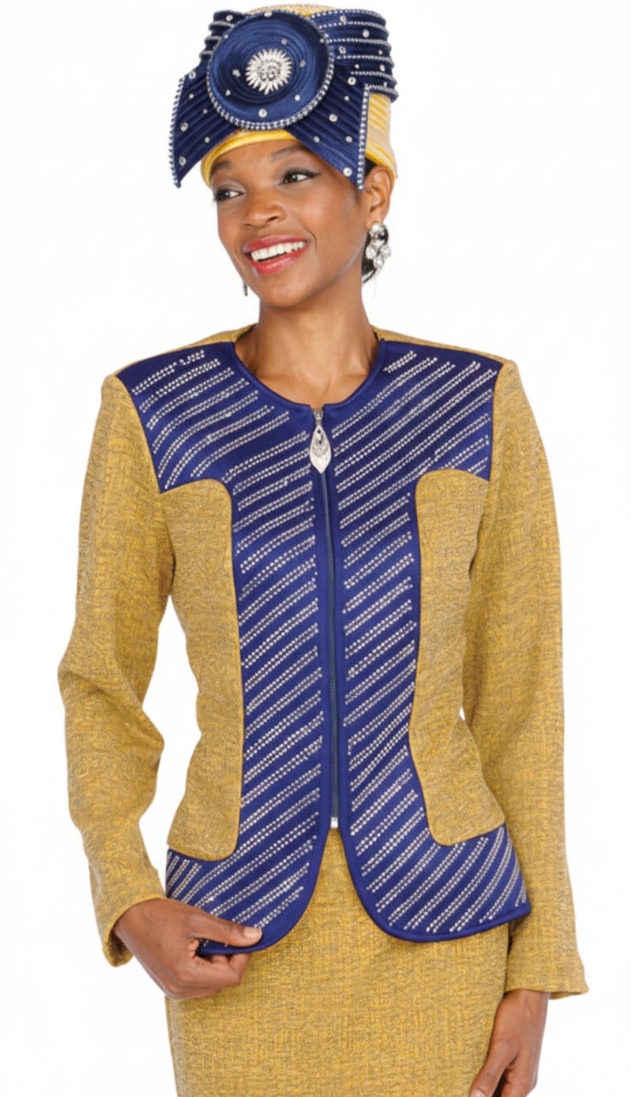 Elite Champagne Knit 5984-QS Church Suit