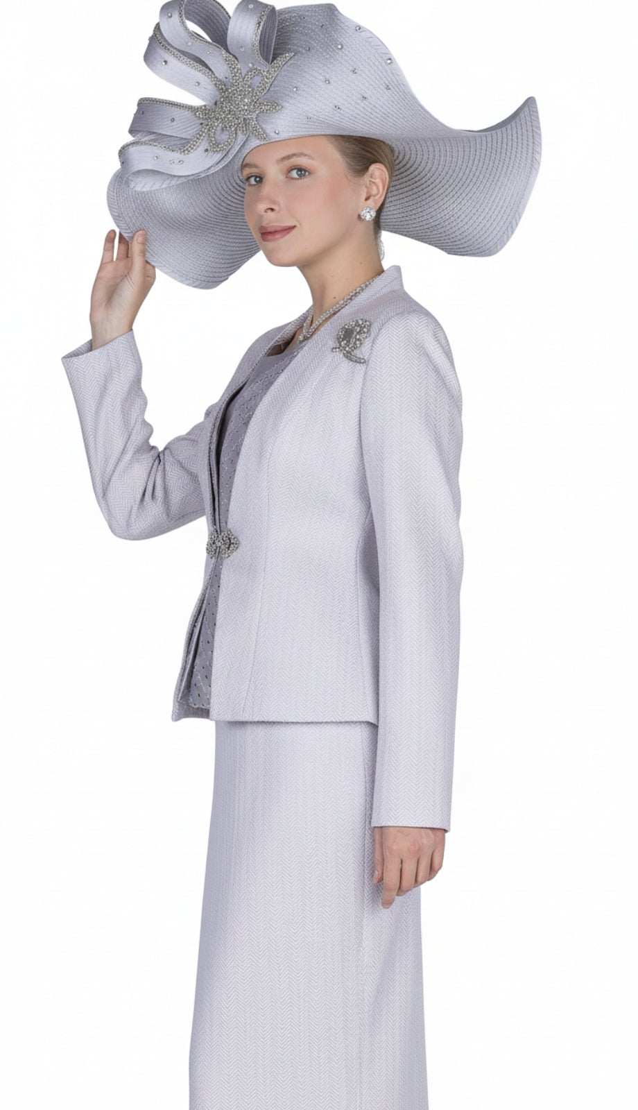 Champagne Italy 6009-LTG Mens Church Suit