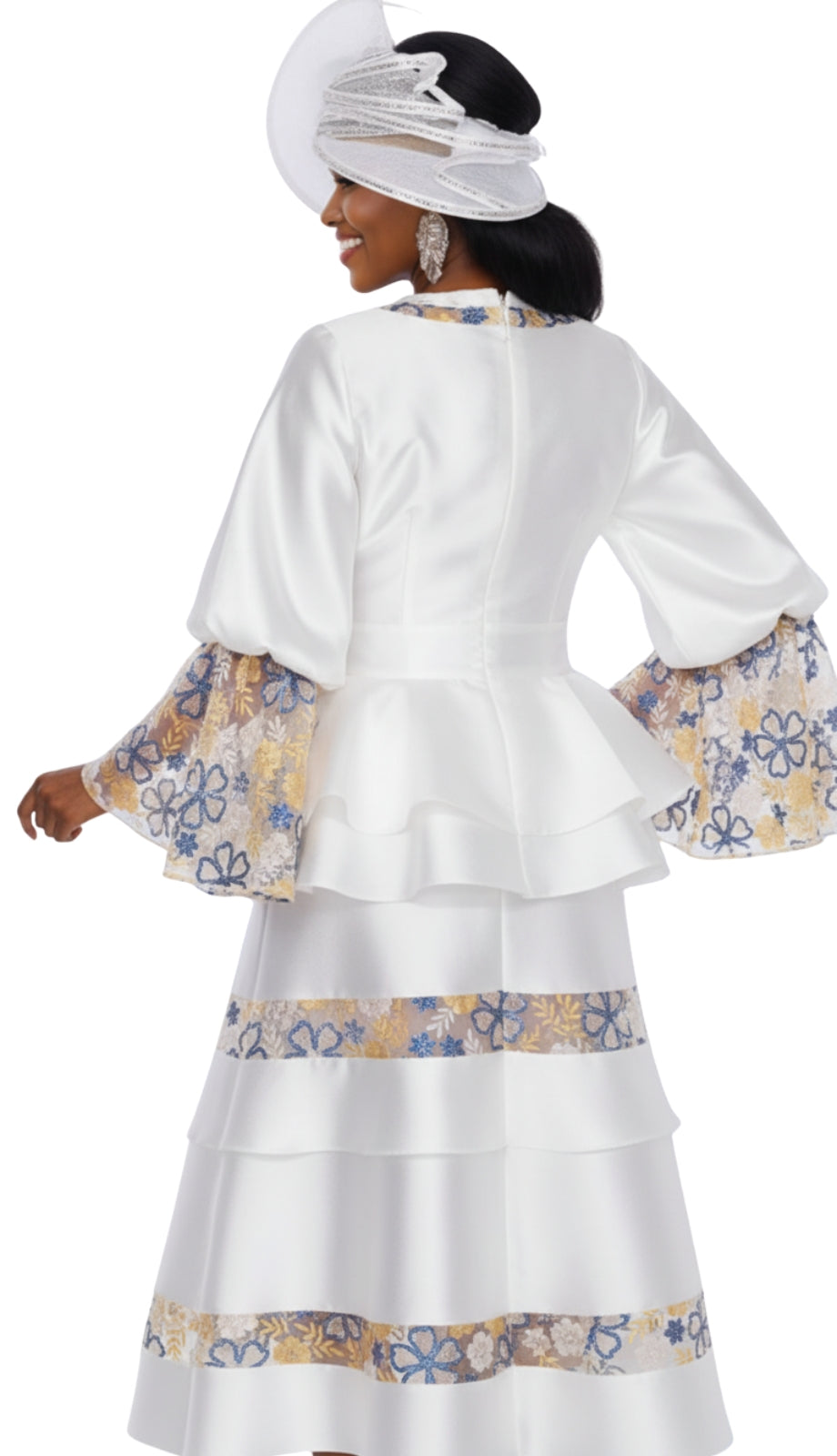 Champagne Italy 6025-WHT Church Suit