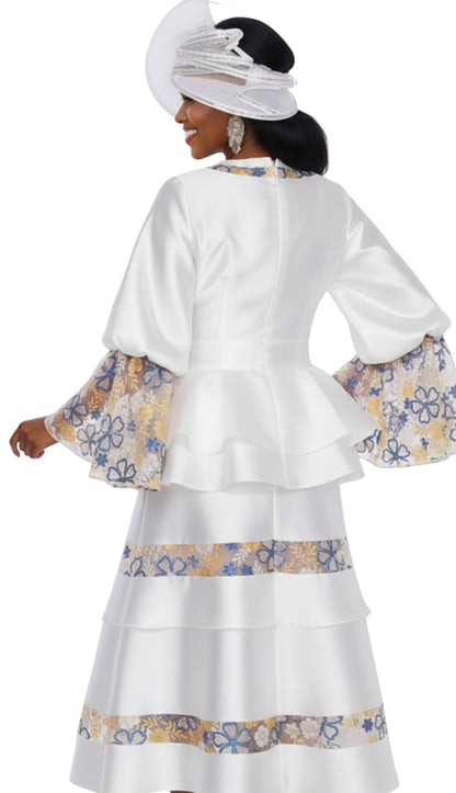 Champagne Italy 6025-WHT Church Suit