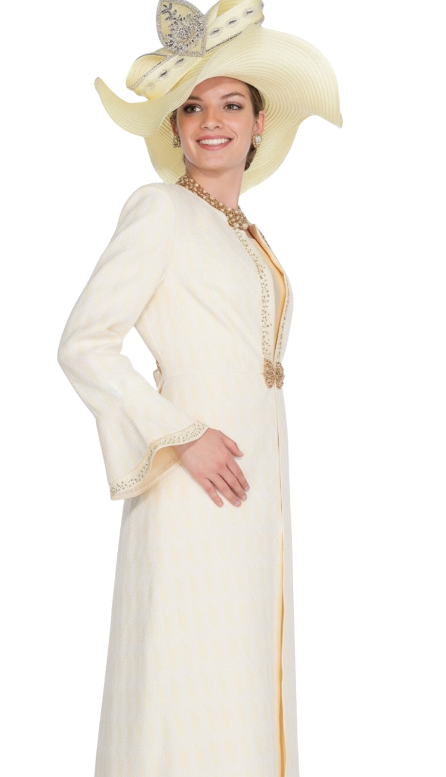 Elite Champagne 6052-YLW Church Jacket Dress