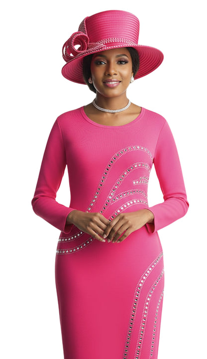 Lily and Taylor 606-FU Knit Church Dress
