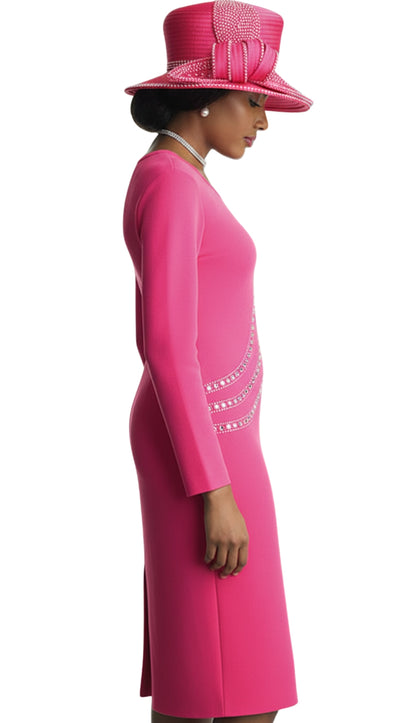 Lily and Taylor 606-FU Knit Church Dress