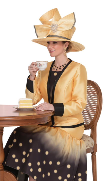 Elite Champagne 6069-YLW Church Jacket Dress