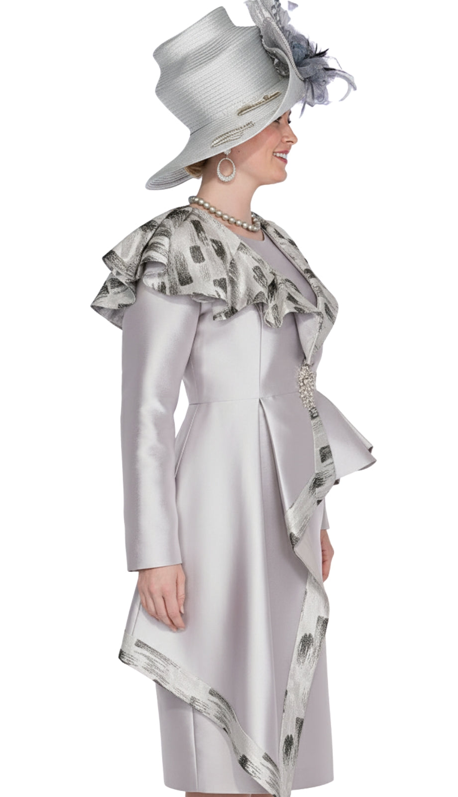 Elite Champagne 6071-SIL-CO Jacket Dress