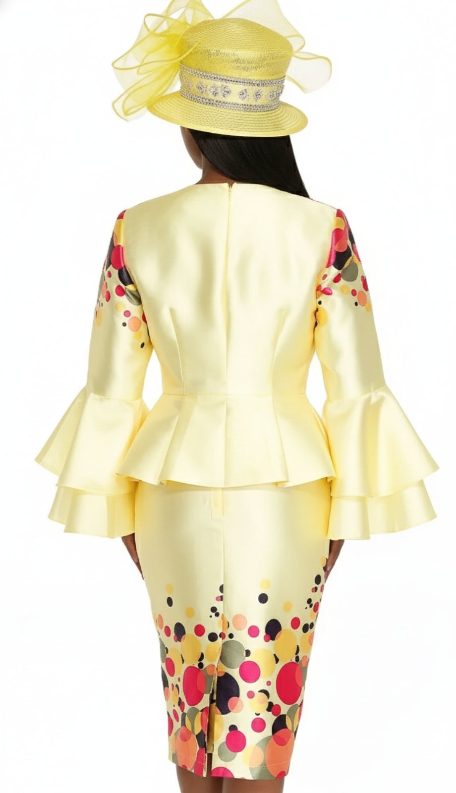 Aussie Austine 6072-YLW Church Suit for Ladies