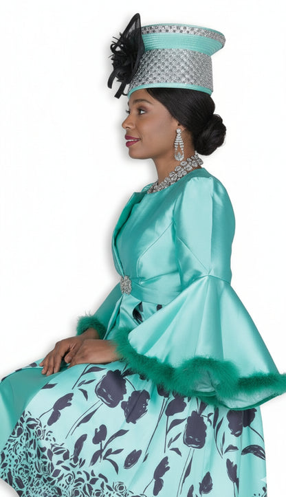 Elite 6073-GRN Church Dress