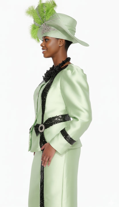 Aussie Austine 6074-LGB Church Suit for Ladies