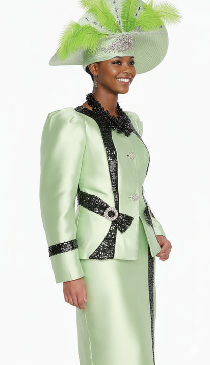 Aussie Austine 6074-LGB Church Suit for Ladies
