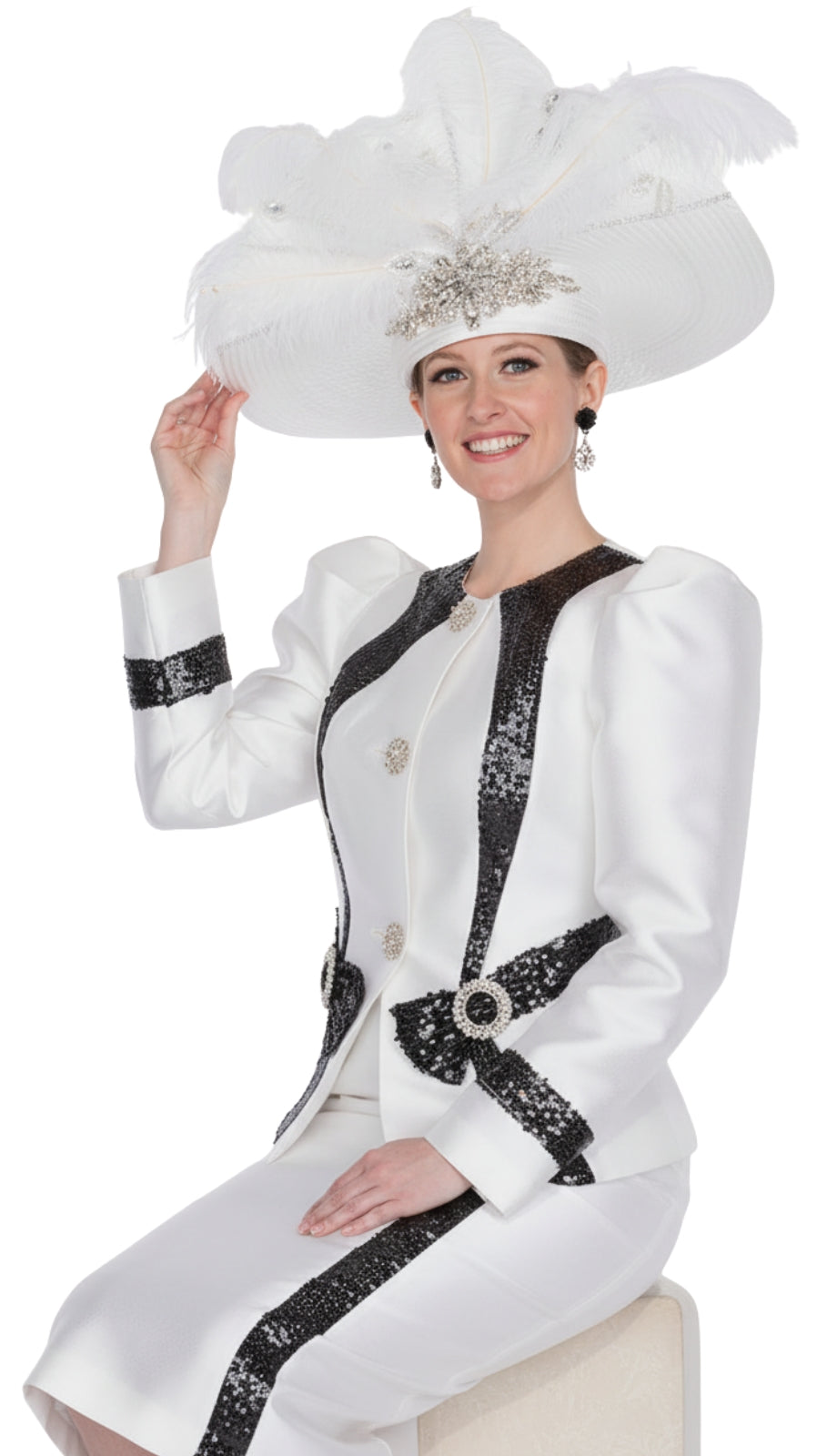 Elite Champagne 6074-WWB Church Suit