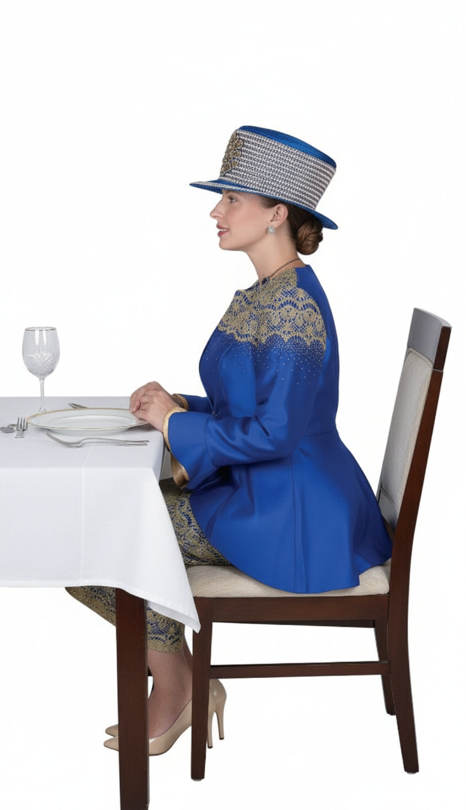 Champagne Italy 6102-RBG Church Suit