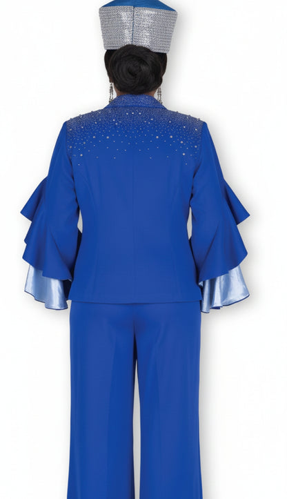 Aussie Austine 6104-RYL Womens Church Pant Suit