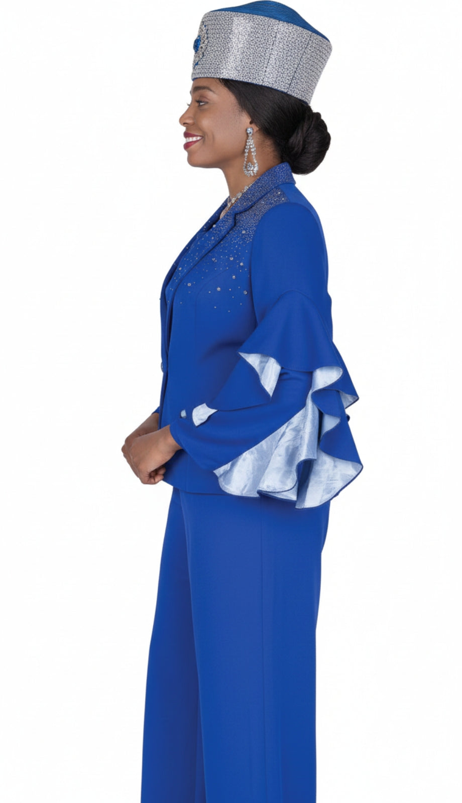 Aussie Austine 6104-RYL Womens Church Pant Suit