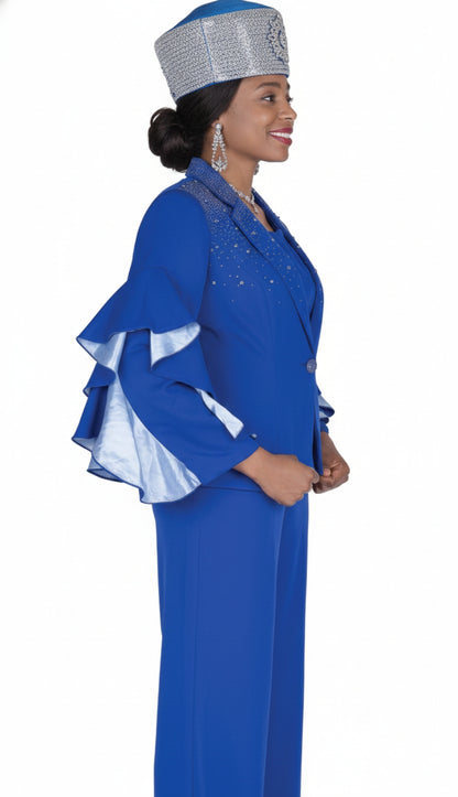 Aussie Austine 6104-RYL Womens Church Pant Suit