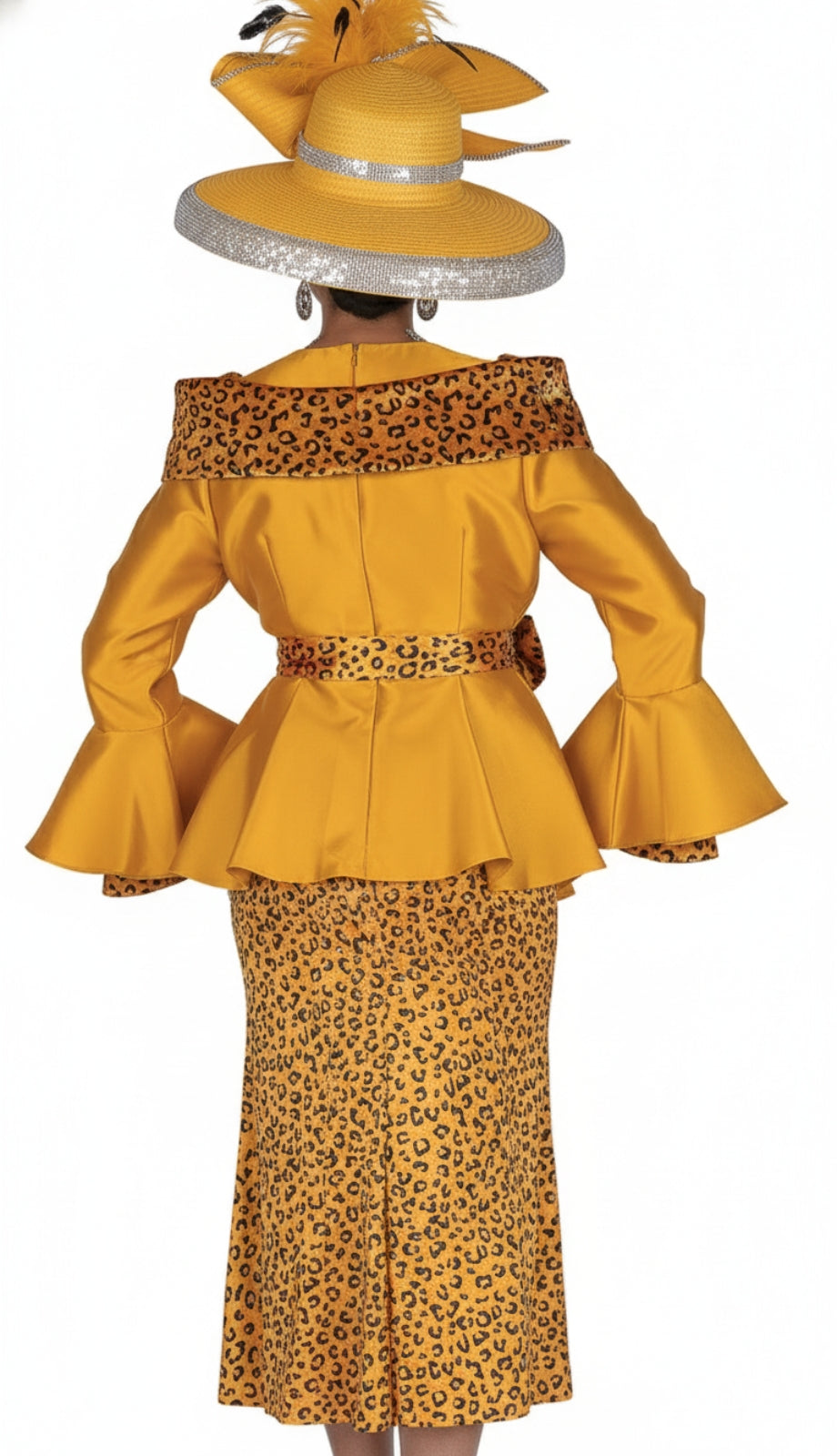 Elite 6167-GLD Mens Church Suit