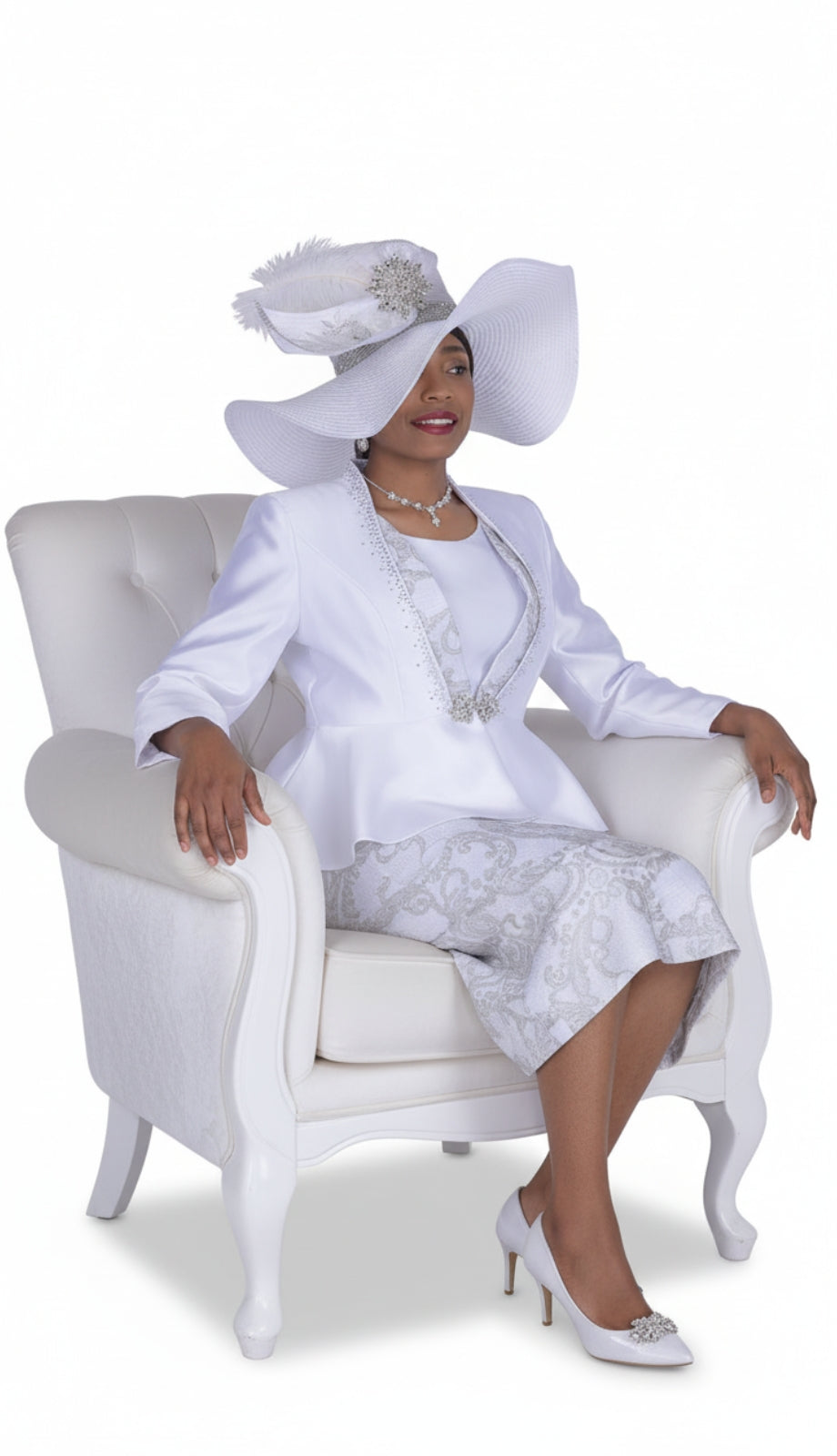 Aussie 6201-WHT Church Suit