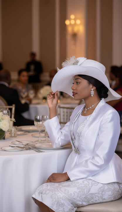 Aussie 6201-WHT Church Suit