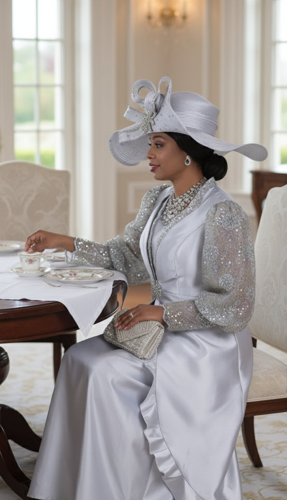 Champagne Italy 6203-SLG Church Dress