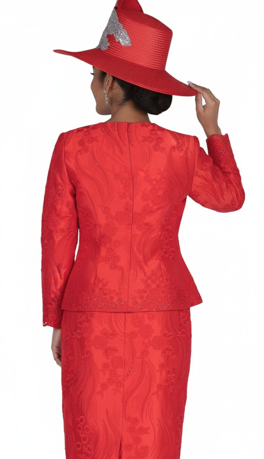 Champagne Italy 6219-RED Church Church Suit