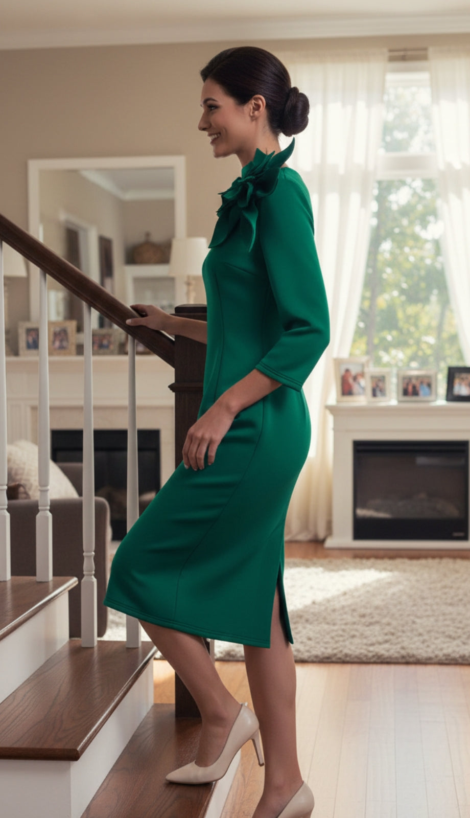 Serafina 6416-GRN Church Dress