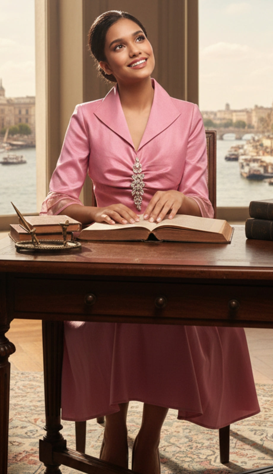 Serafina 6467-MAUVE Church Dress