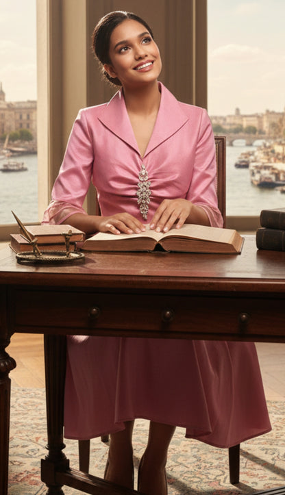 Serafina 6467-MAUVE Church Dress