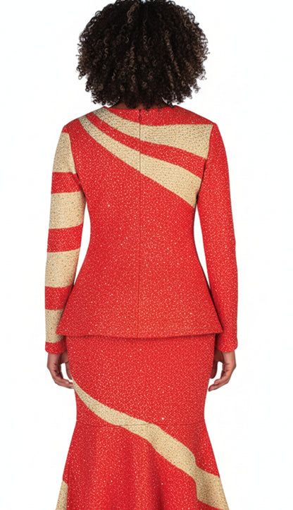 Liorah 7258 Knit Skirt Church Suit