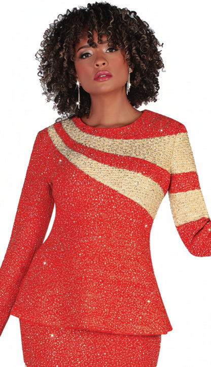 Liorah 7258 Knit Skirt Church Suit