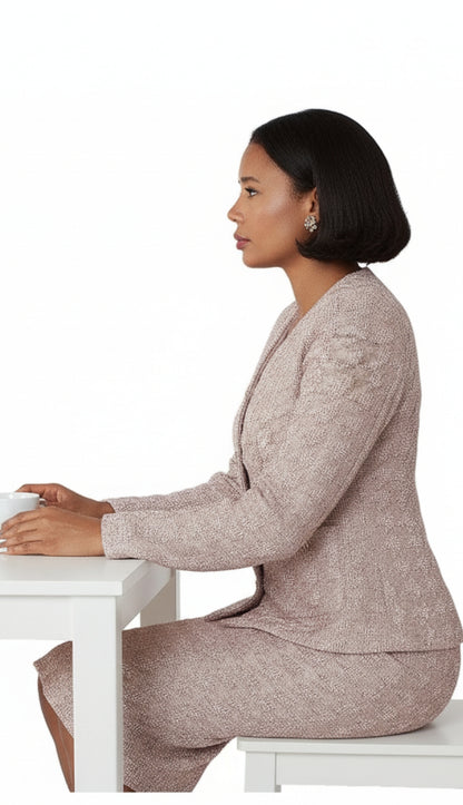 Liorah 7319 Knit Church Suit