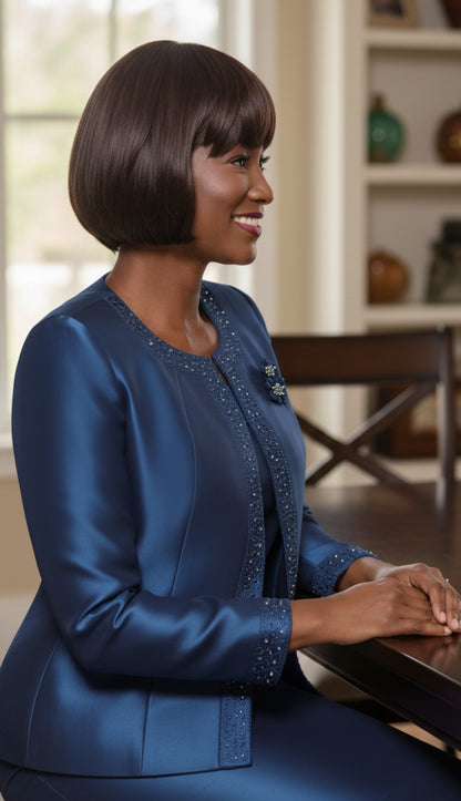 Terramina 7637-NVY Church Suit