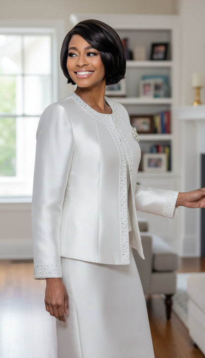 Terramina 7637-SLV Church Suit